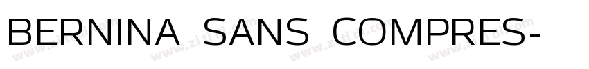 BERNINA SANS COMPRES字体转换